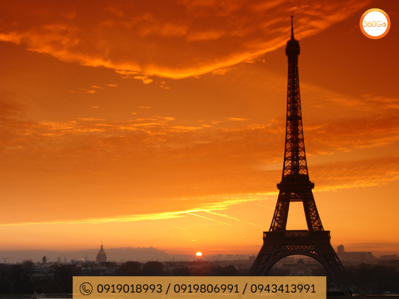 Hoàng hôn tại Paris - Du lịch 360Go